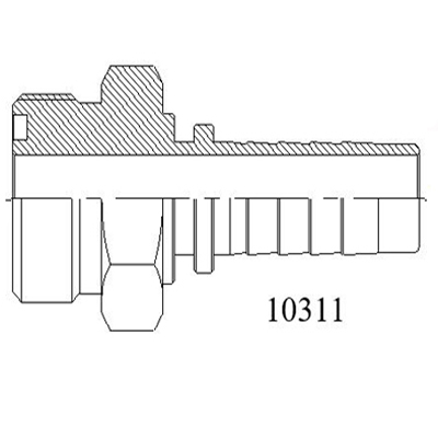 10311公製外螺紋平麵O型密封係列